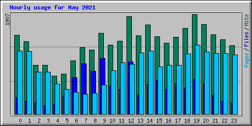 Hourly usage for May 2021