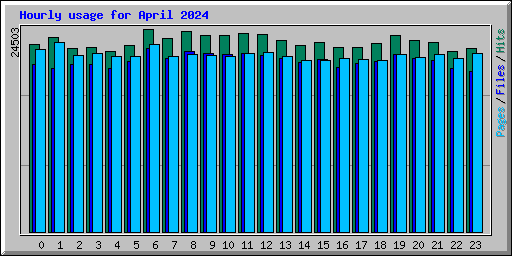 Hourly usage for April 2024